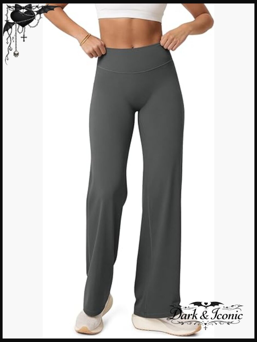 Hidden Scrunch Butt Lifting Straight Leg Leggings No Front Seam High Waist Yoga